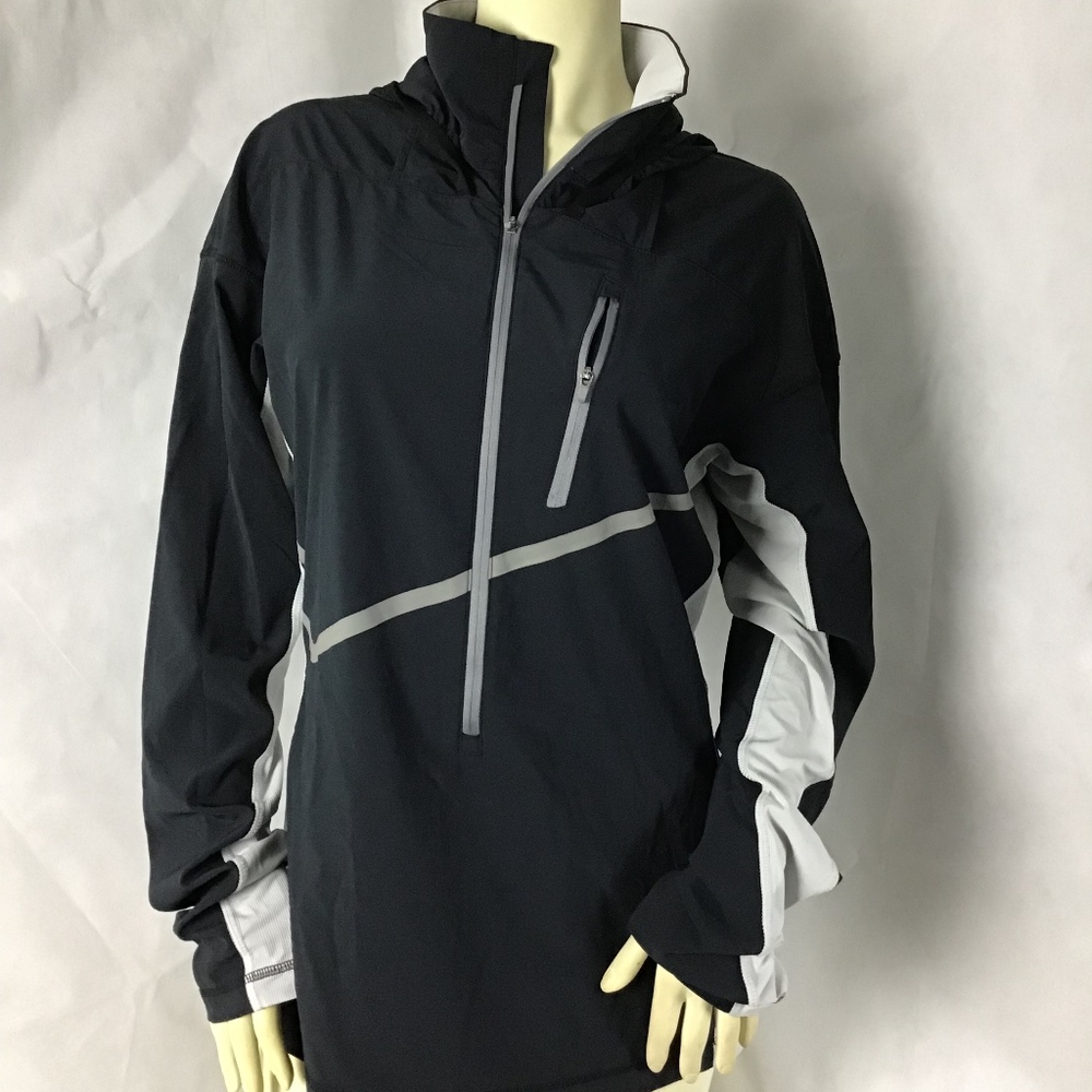 Merrell Zip Up Hooded Jacket Size L Black (B)^